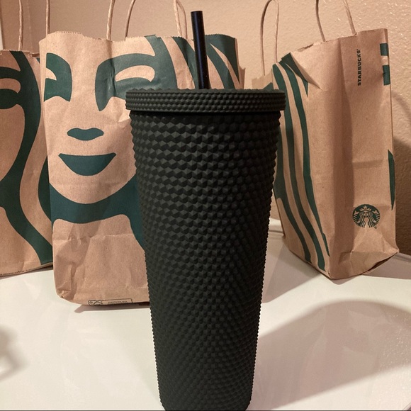 Starbucks Matte Black Studded texture Tumbler - Picture 10 of 10